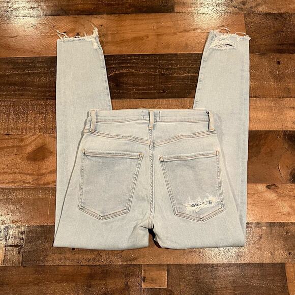 AGOLDE Sophie High Rise Skinny Crop Parallel Light Wash Jeans - Picture 5 of 8